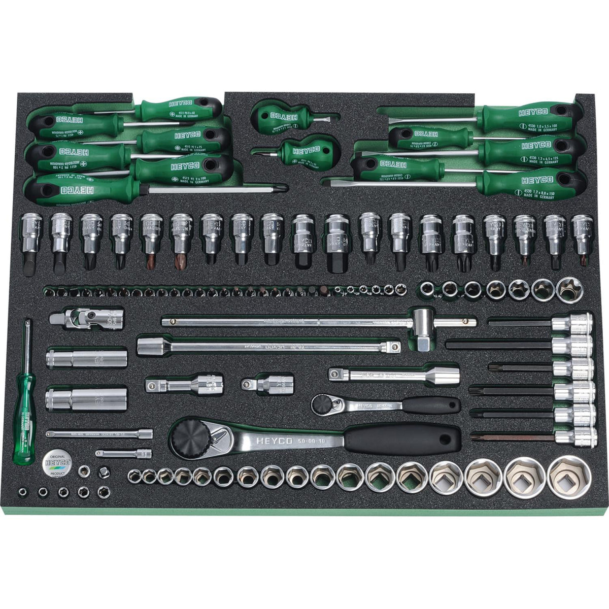 Heyco 01128000300 Tool Assortment in Trolley, 3 Modules & 190