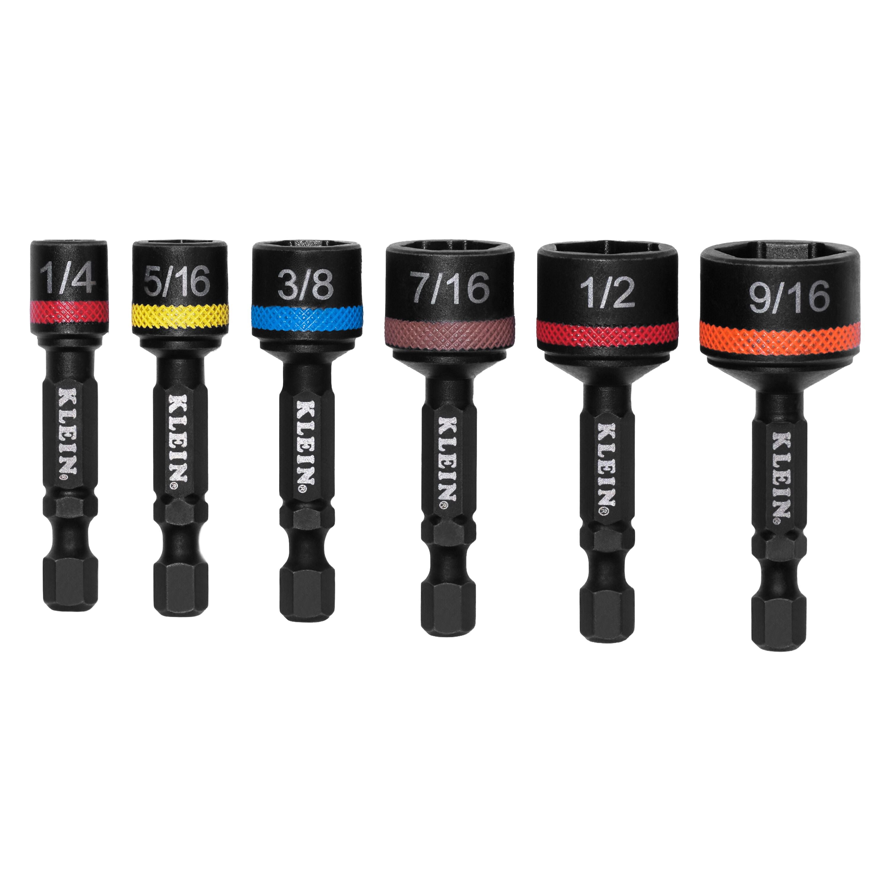 Klein Tools 32926S Magnetic Power Nut Setters, 2-Inch Shaft, 6