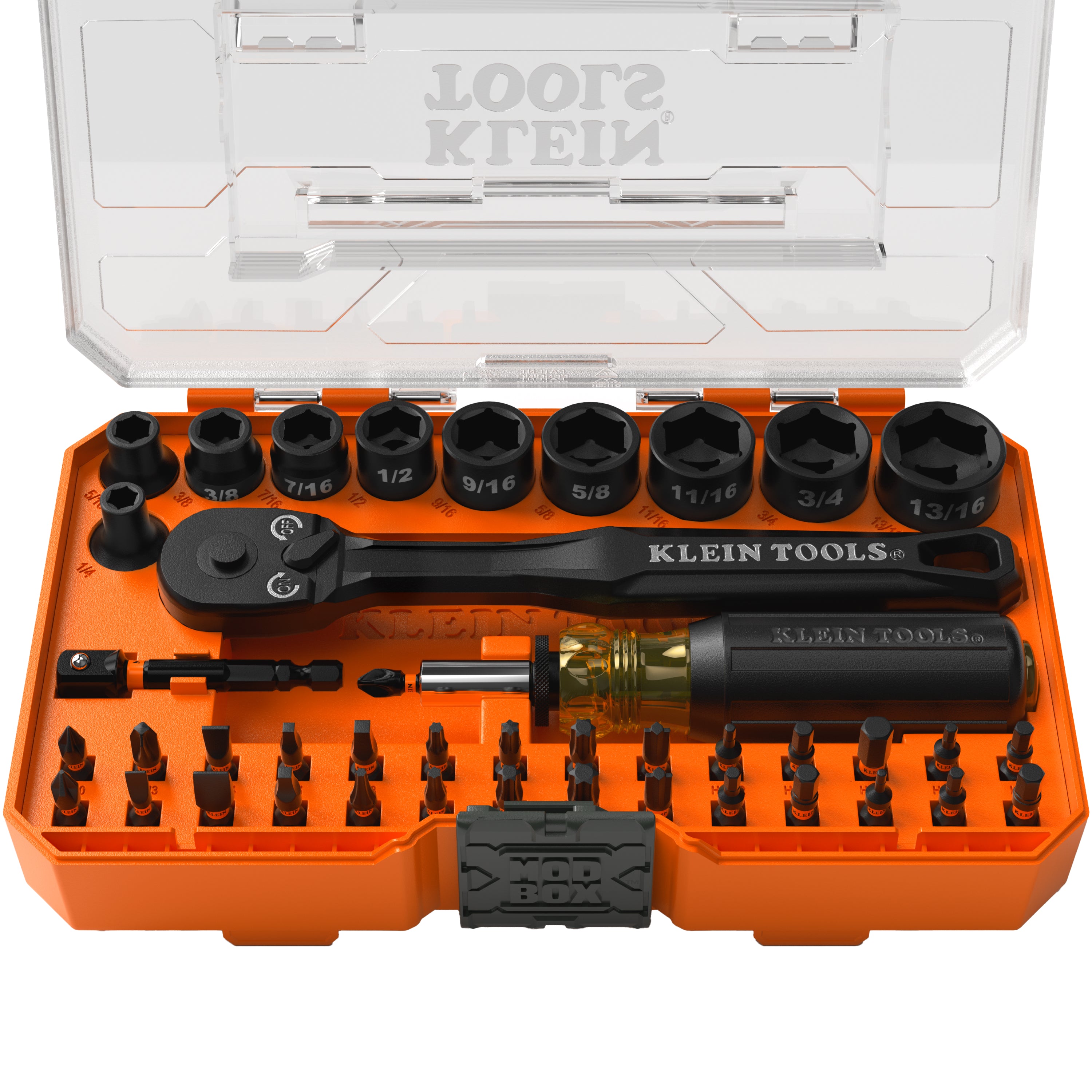 Klein Tools 33806 ProFlex Impact Driver Bit and Socket Set, SAE