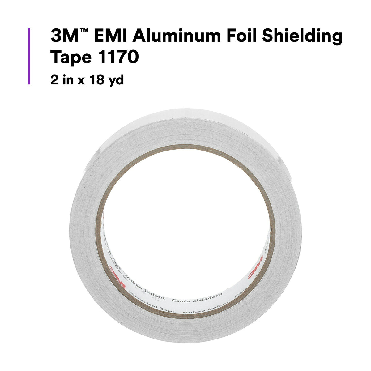 3M EMI Aluminum Foil Shielding Tape 1170, 2 in x 18 yd Haus of Tools