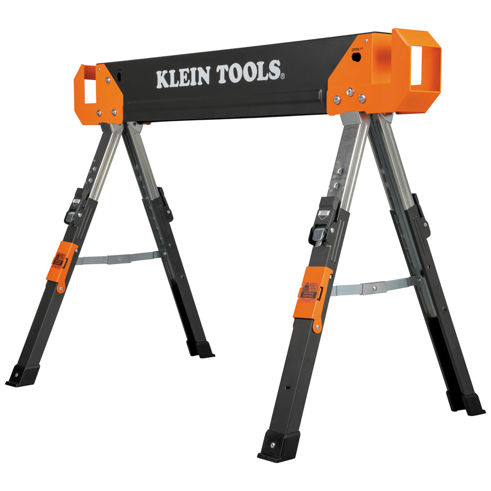 Klein Tools 66188 Adjustable-Leg Folding Saw Horse and Jobsite