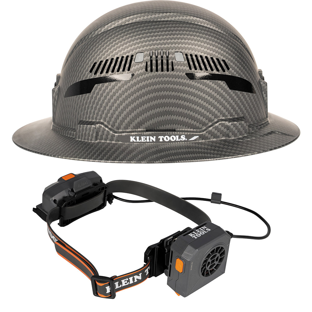 Klein Tools 80171 Carbon Fiber Vented Hard Hat and Turbo Fan with
