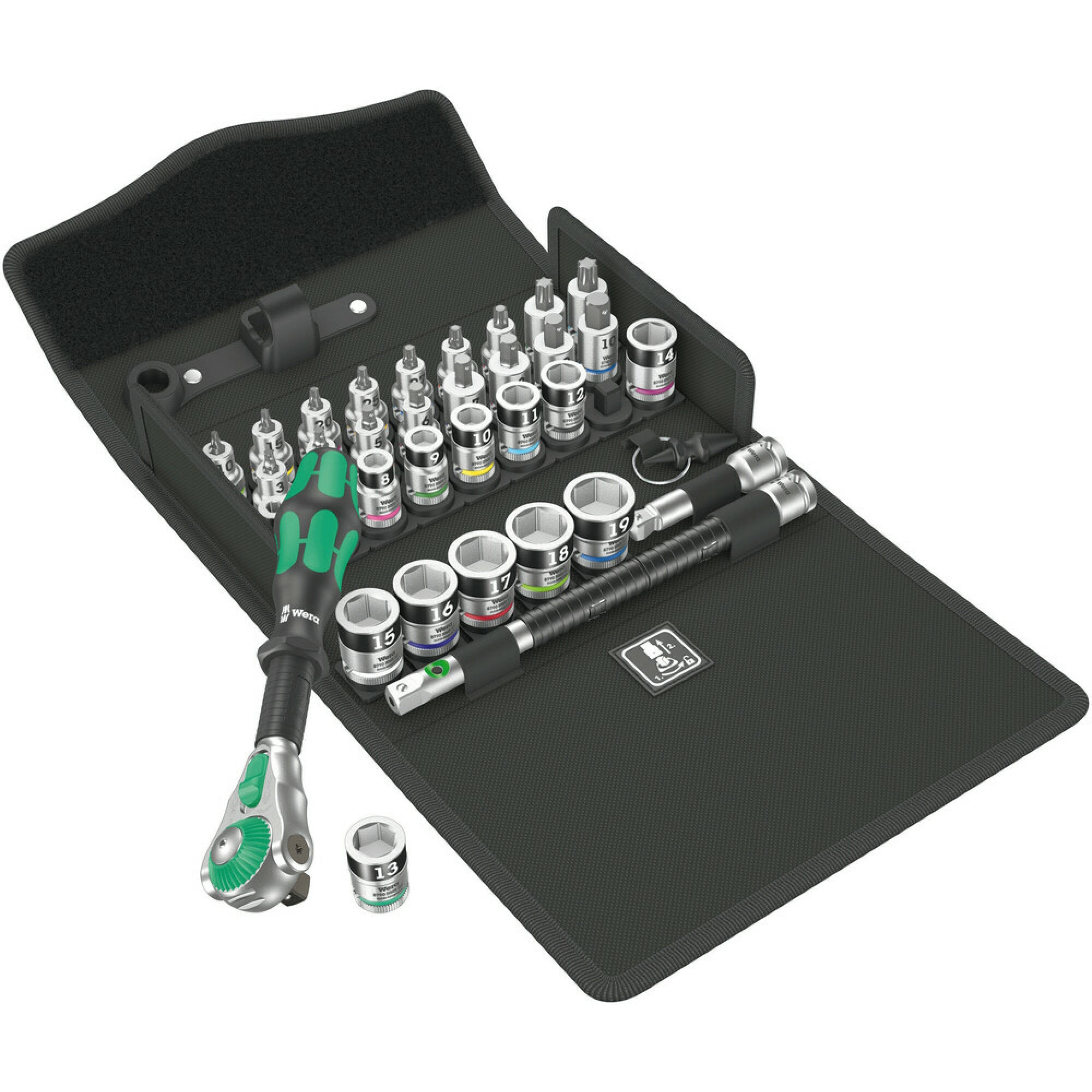 Wera 8100 SB All-in Zyklop Speed ratchet set, 3/8