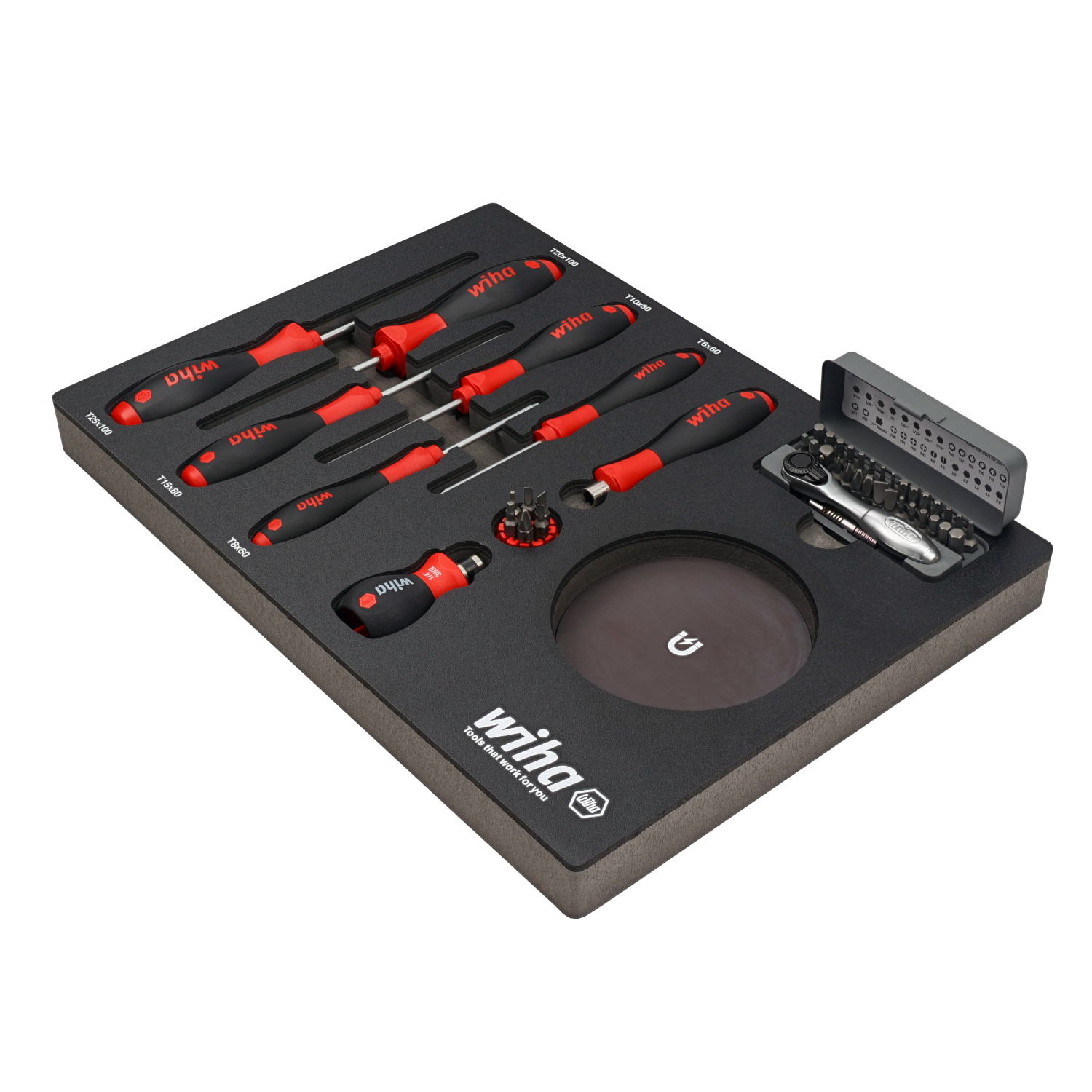 Wiha Tools 91851 Knife Maintenance Magnetic Workstation, 45 Pc