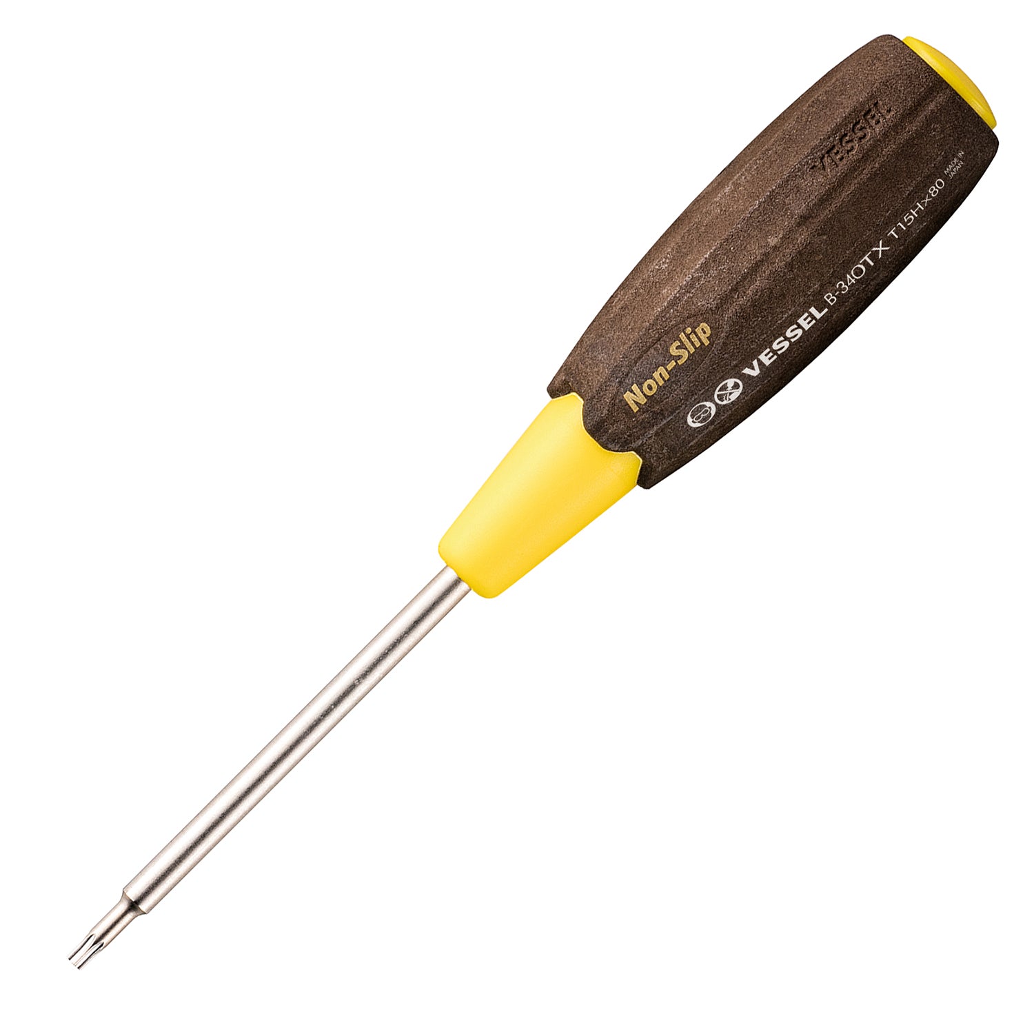 Vessel 340T15H80 WOOD-COMPO Torx Screwdriver No.340TX T15
