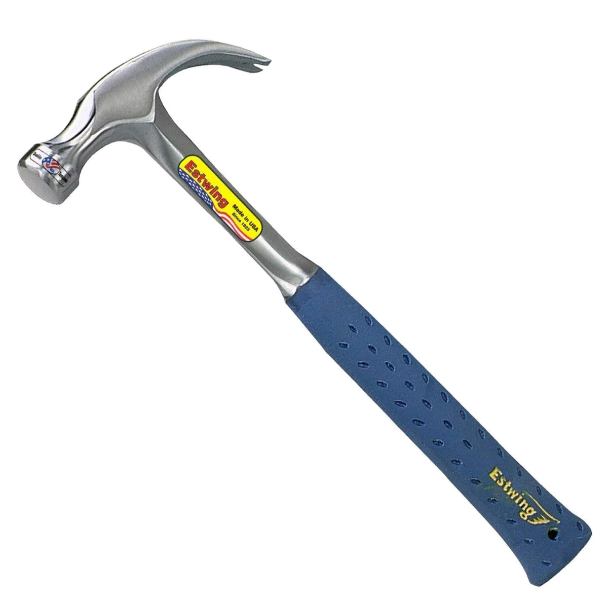 Estwing E3-12C 12 Oz Curve Claw Hammer With Blue Vinyl Shock