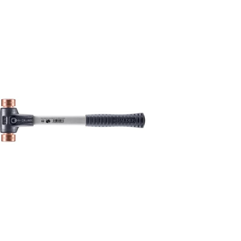 Halder 3704.030 SIMPLEX Soft-face Mallet Copper; With Reinforced Cast Iron Housing And Fibre Glass Handle