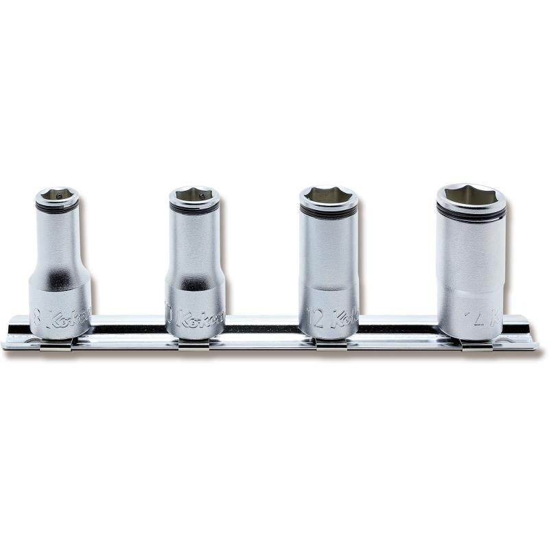 Koken RS3350X/4 3/8 Sq. Dr. Socket set 8mm14mm Nut Grip 4 pieces