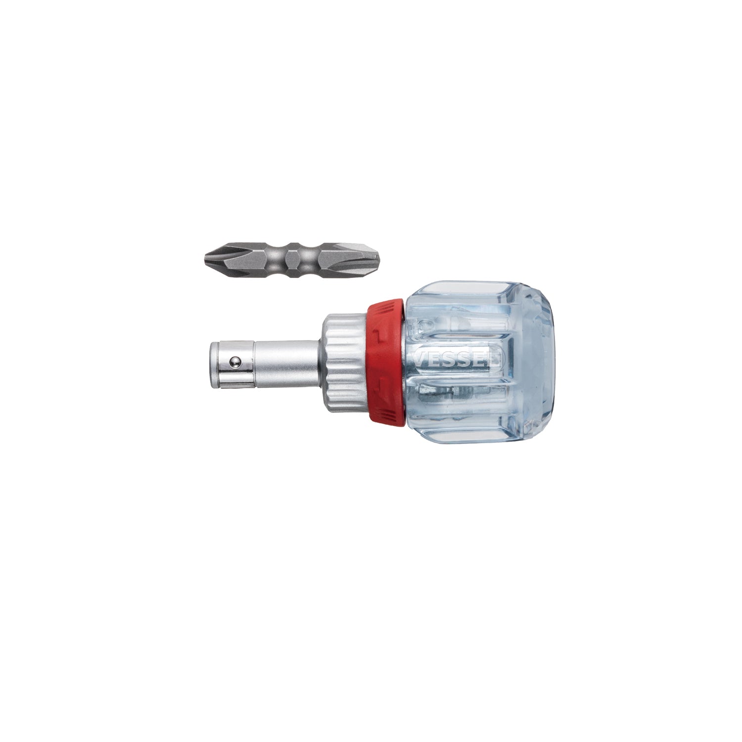 Vessel Tools TD6700W23 CRYSTALINE Ratchet Stubby Screwdriver Set