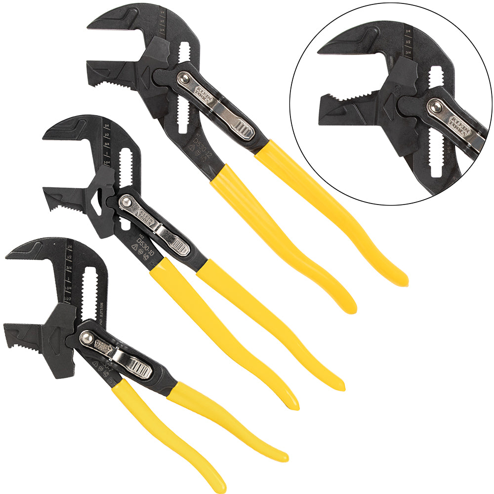 Klein Tools D53003KIT Plier Wrench Set, 3 Pc. – Haus of Tools
