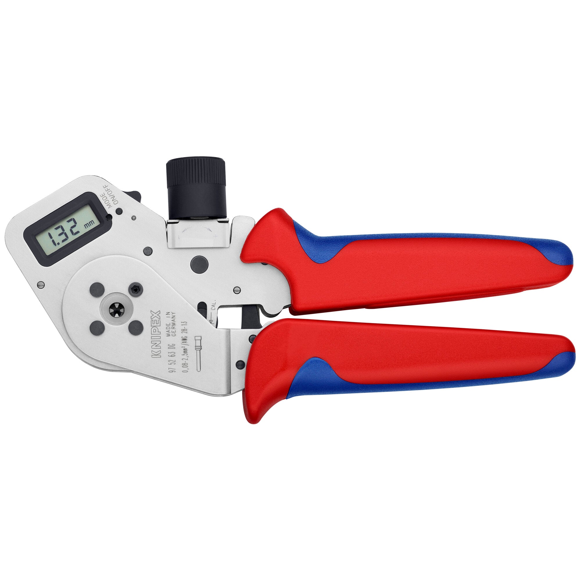 Knipex 97 52 63 DG 10 1/4" Digital Crimping Pliers - Four-Mandrel For ...