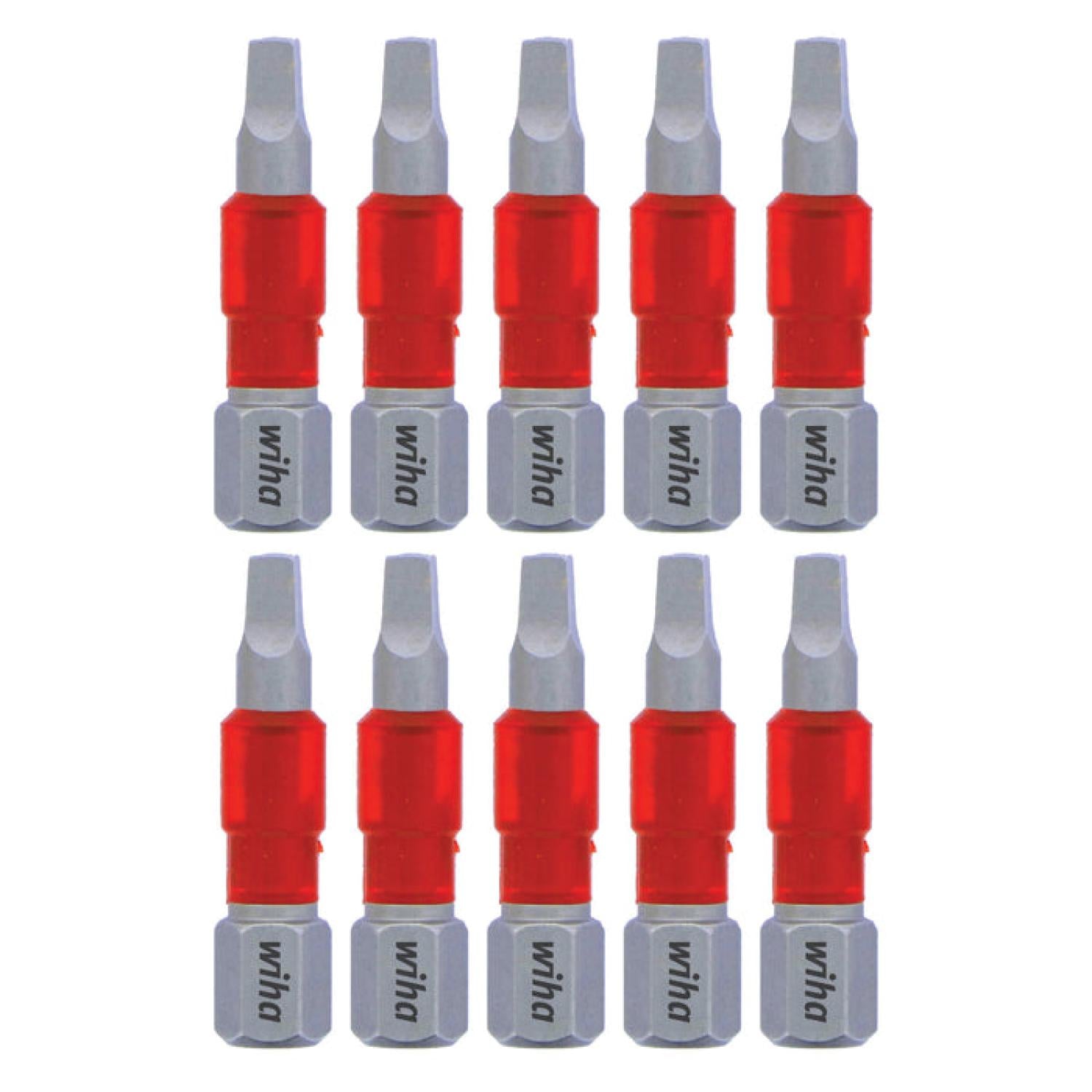 【ma】BrightWin Wiha Tools 76539 MaxxTor Impact Bit Square #2 x 29mm - 10 Pack