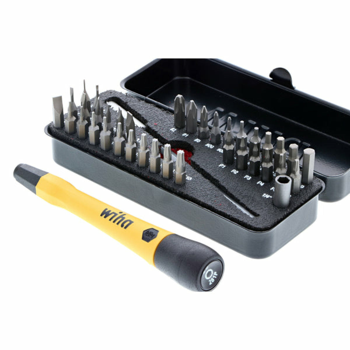 Wiha Tools 75980 ESD Safe Go Box Pocket Sized Micro Bit Set