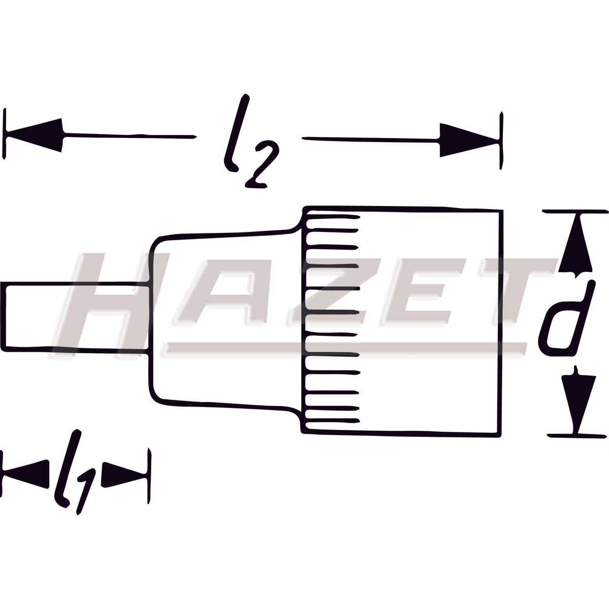 Hazet 990SLG-10 M10 XZN 1/2 Square Extra-Long Screwdriver Socket