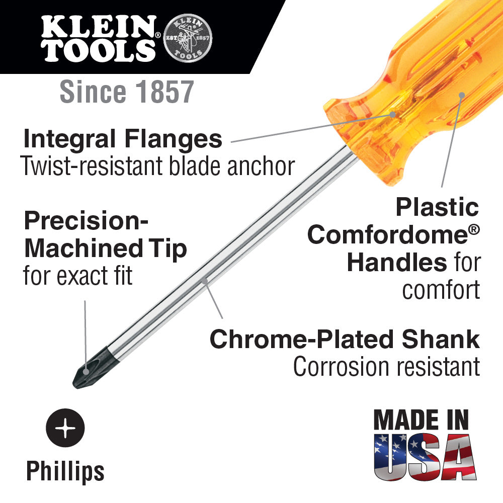  Klein Tools SK234 Slotted Screw-Holding Screwdriver