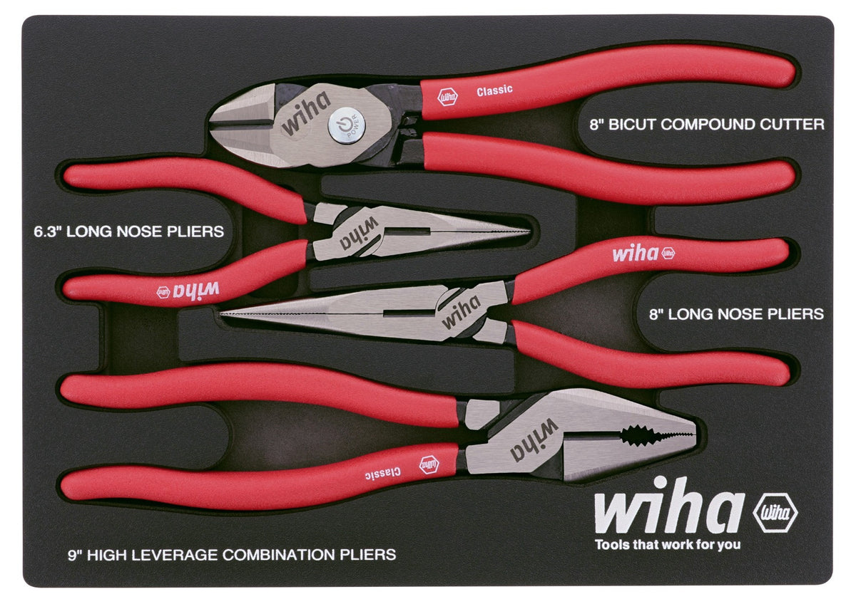 Wiha 34681 Piece Classic Grip Pliers and Cutters Tray Set – Haus of Tools