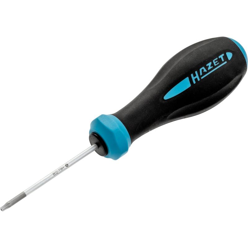 Hazet 802-T9H HEXAnamic Screwdriver, Tamper-Resistant TORX®, T9H