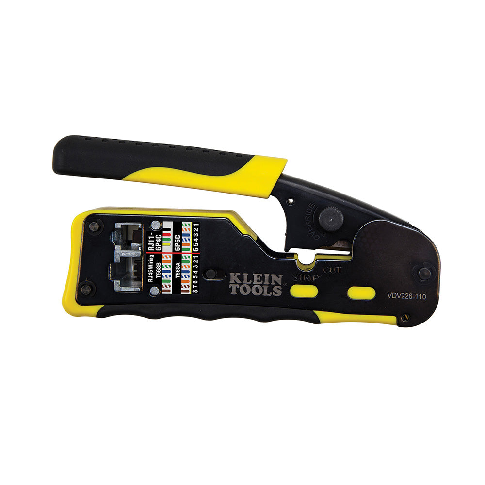 Klein Tools VDV226-110 Ratcheting Pass-Thru™ Modular Crimper