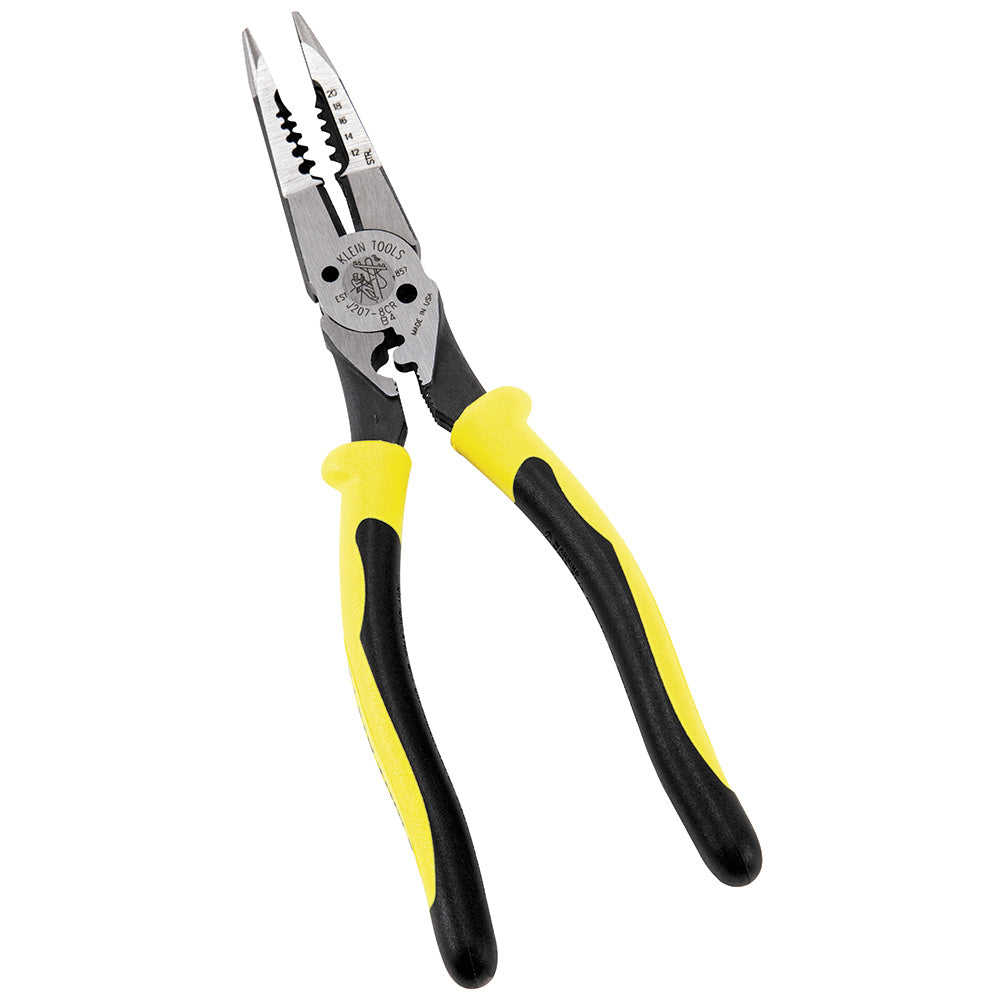 Klein Tools J203-8N Journeyman Cut & Strip Long Nose Pliers, 8