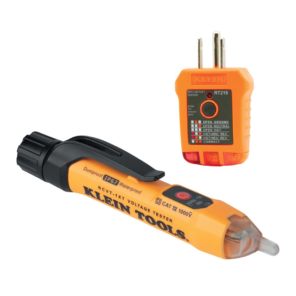 Klein Tools NCVT1XTKIT Non-Contact Voltage and GFCI Receptacle