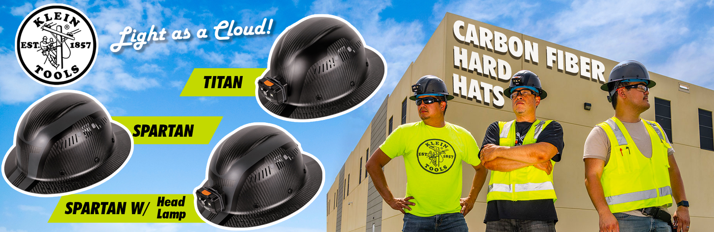Klein Tools Carbon Fiber Hard Hats