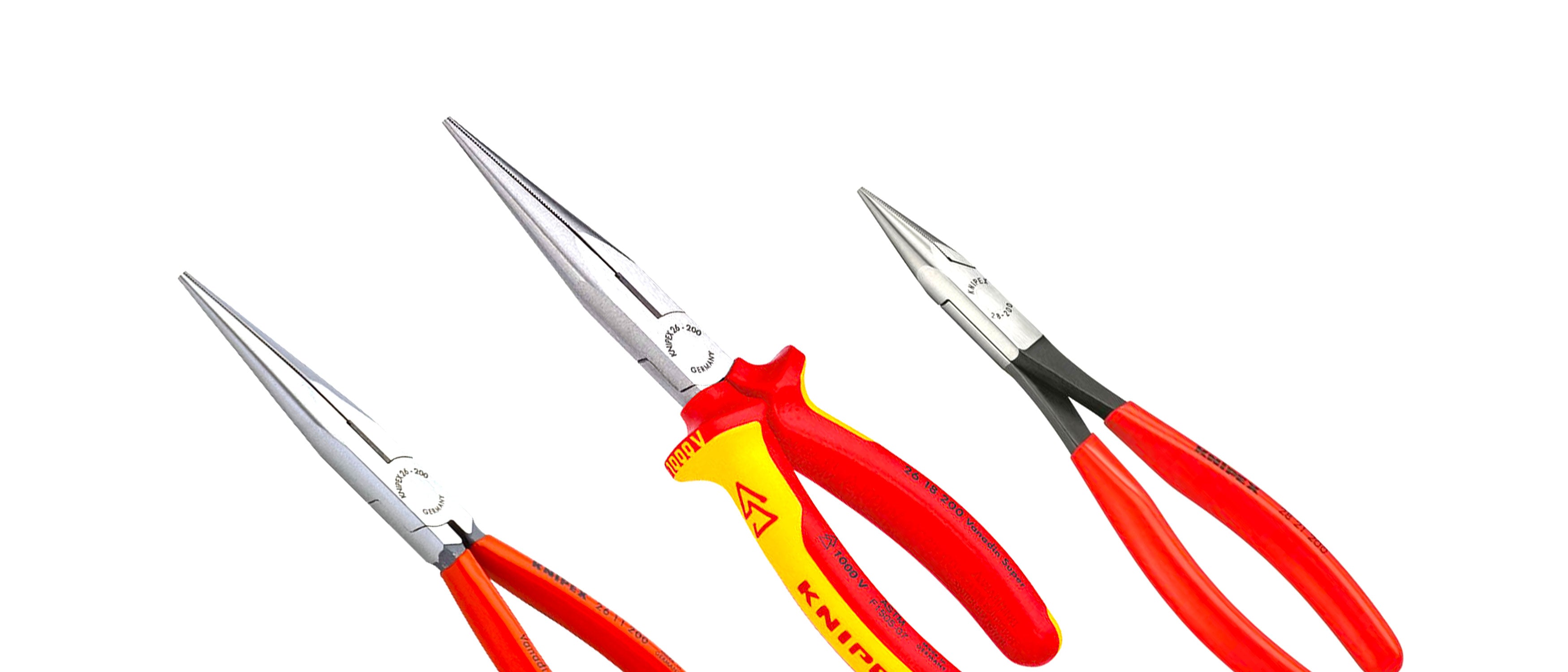 Unique Bargains Yellow Plastic Coated Curved Handle Needle Nose Pliers Hand Tool 5