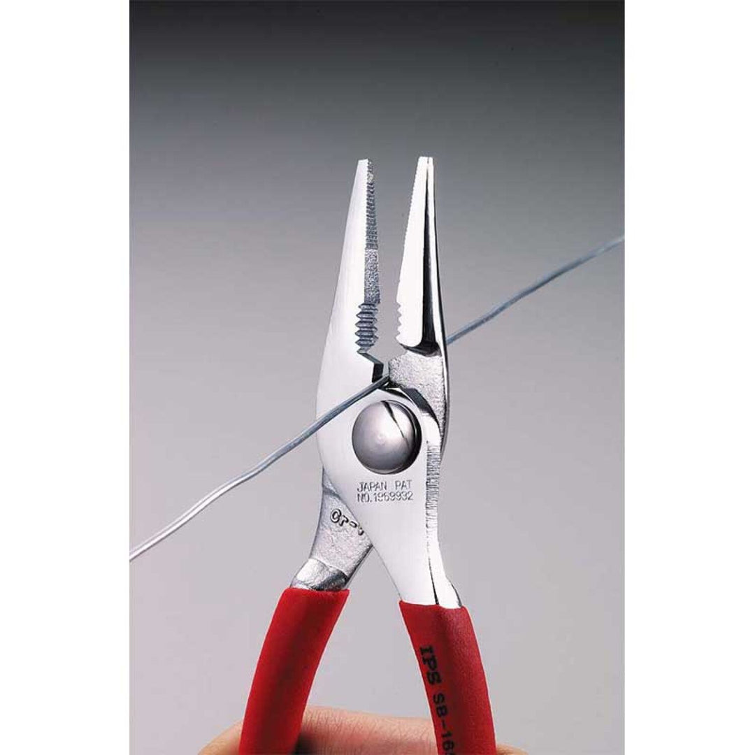 IPS SB-165 Spring-loaded tapered-nose straight pliers, 165mm