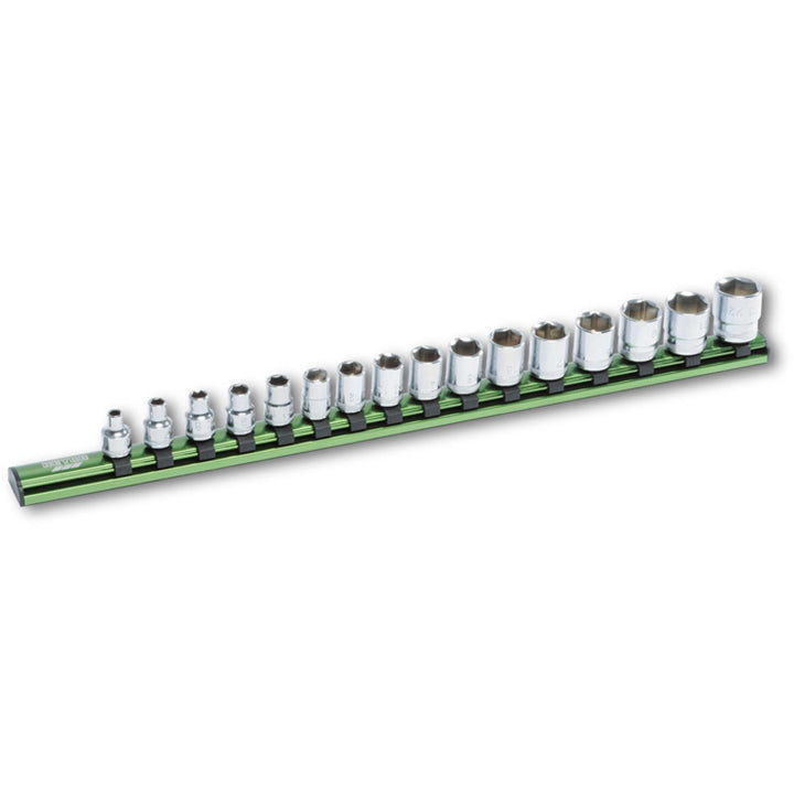 Heyco 00040710083 Aluminum Socket Rail Set, 3/8 Inch  16 Pices