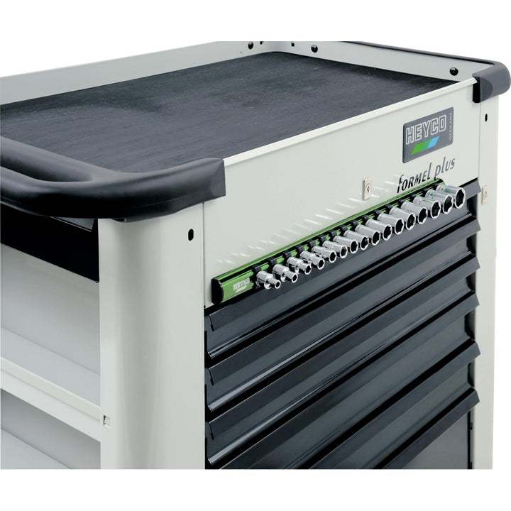 Heyco 00050790083 Aluminum Socket Rail Set, 1/2 Inch, 50-79-M, 16 Pc.