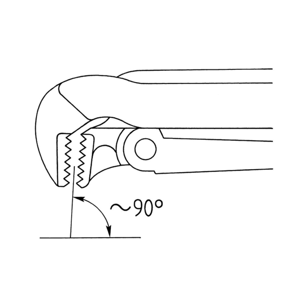 Heyco 01333002020 Pipe Wrenches, Lacquered, Swedish Pattern, Length-560mm