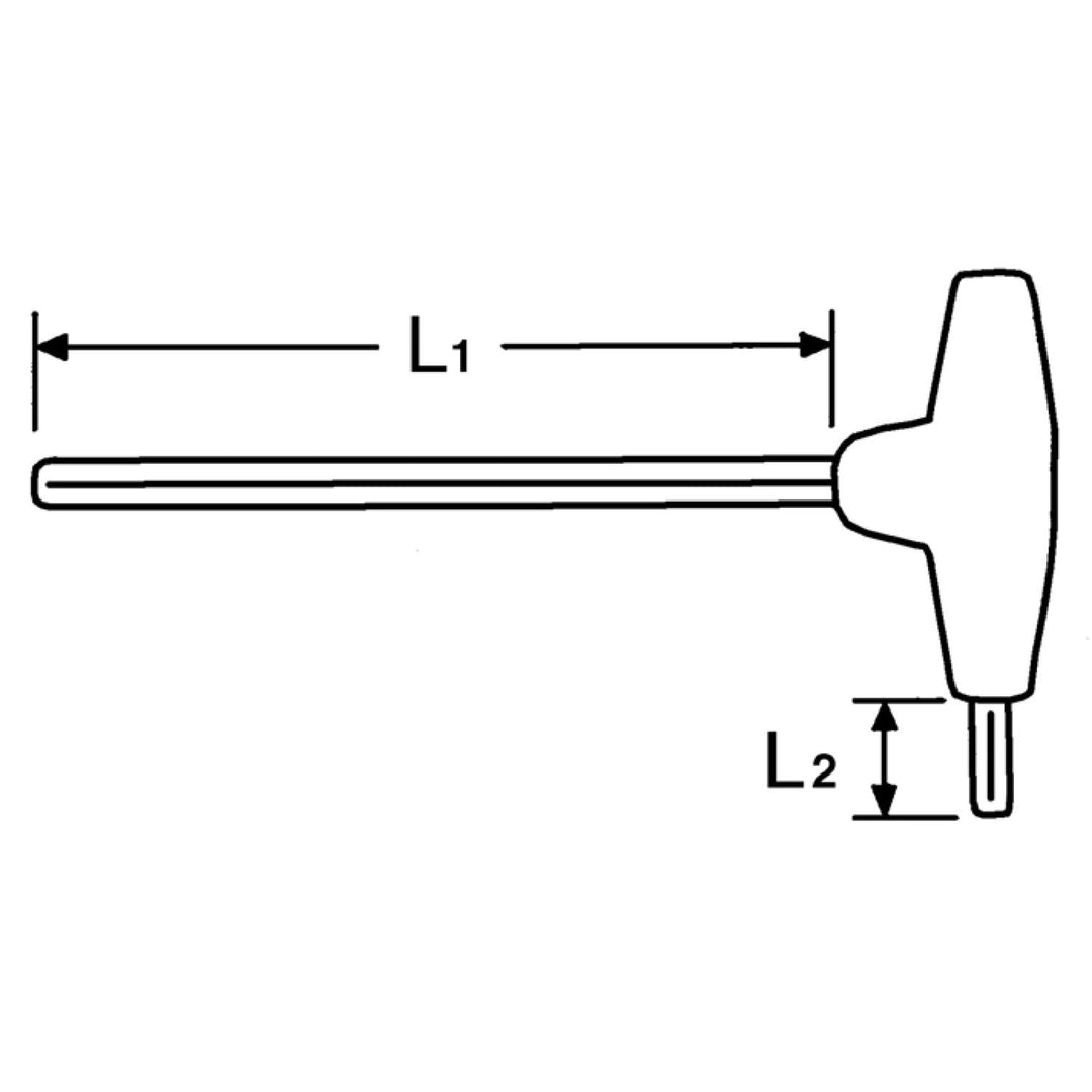 Heyco 01337005080 Hexagonal Head Wrenches for hexagon socket screws