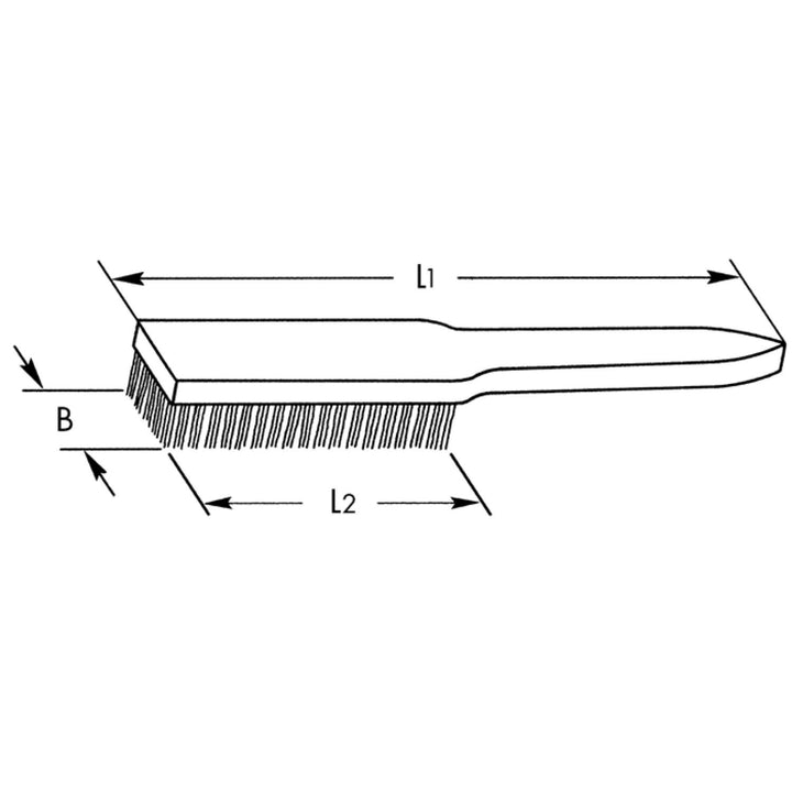 Heyco 01755000300 Wire Brush, With Plain Steel Bristles Length-290mm
