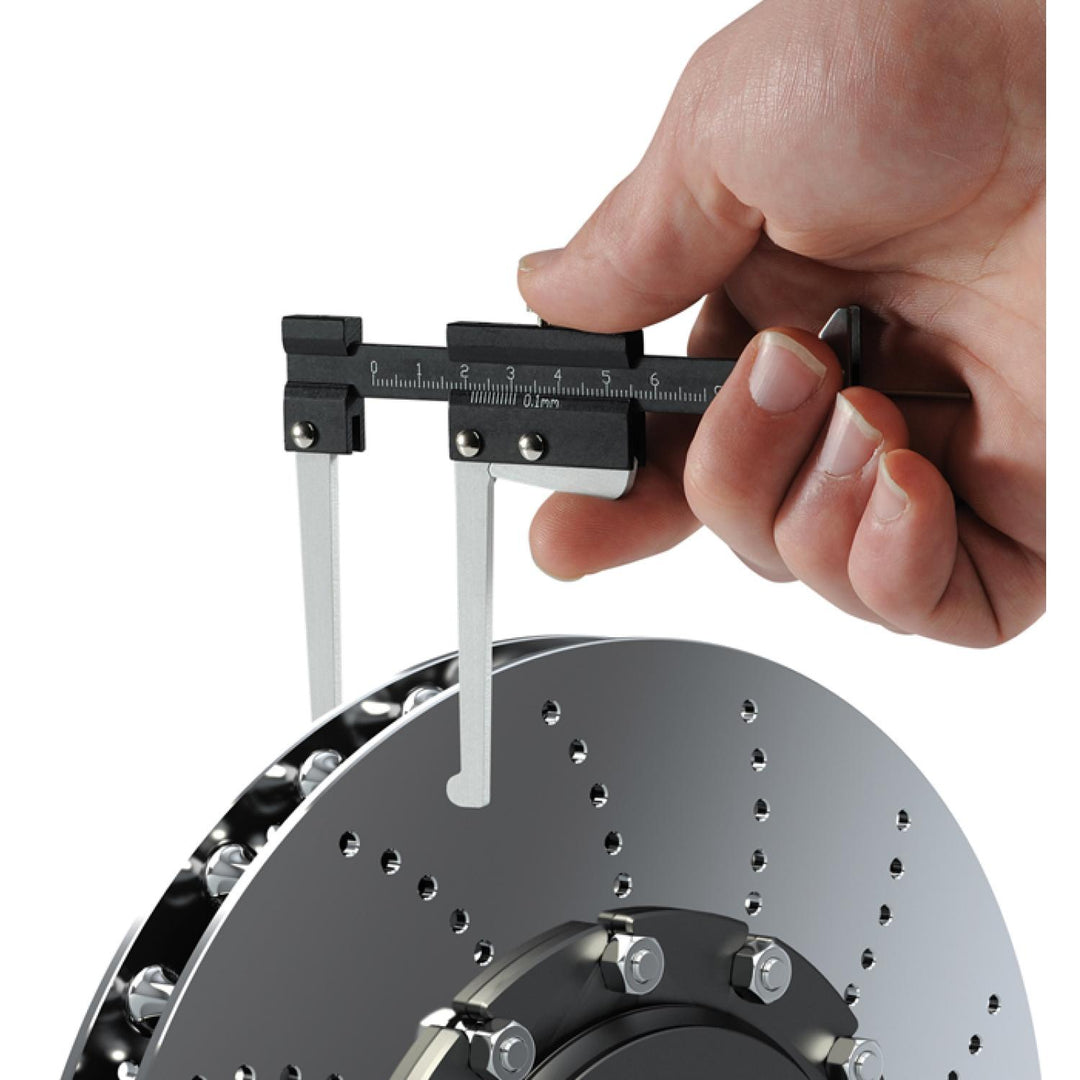 Heyco 01815007500 2 in 1 Brake- and Tyre Profile-Calliper, Stainless Steel