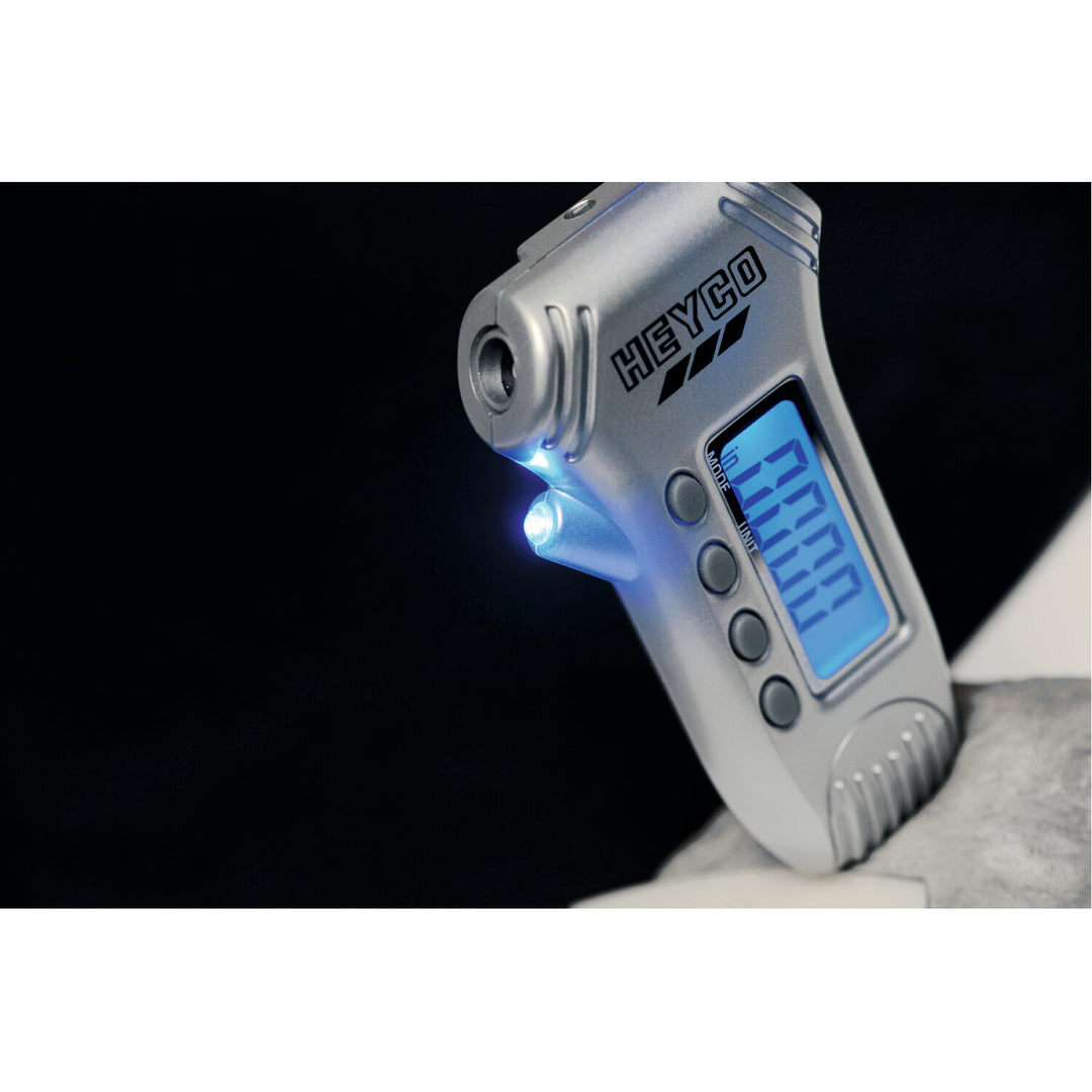 Heyco 01857000000 Digital Tyre Gauge with 3 function in sales display