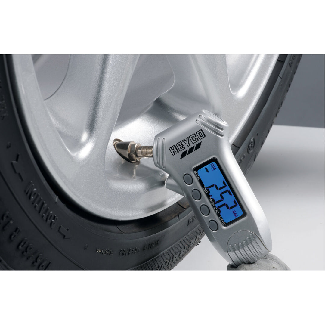 Heyco 01857000000 Digital Tyre Gauge with 3 function in sales display