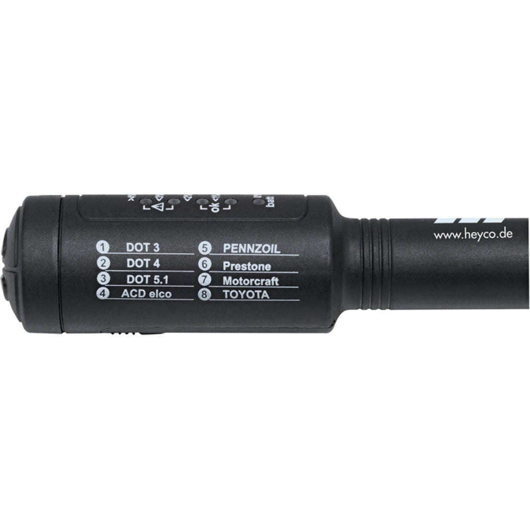 Heyco 02013000100 Brake Fluid Tester 8 in 1, Switchable