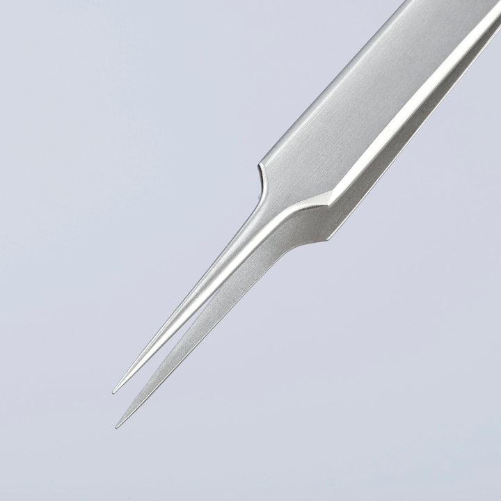 Knipex 92 22 12 4" Stainless Steel Gripping Tweezers-Needle Point Tips