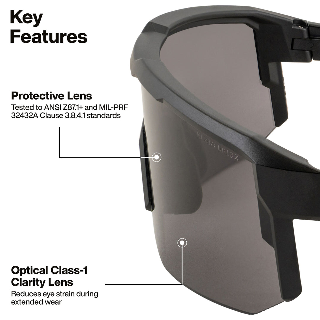 Klein Tools 03001 Blade Safety Glasses, Shaded Gray Lens