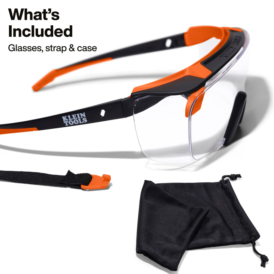 Klein Tools 03006 Over-The-Glasses Safety Glasses, Clear Lens