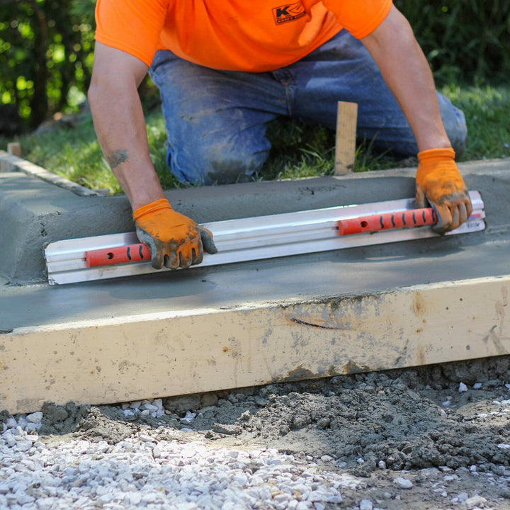 Kraft Tool CF042PF 42" x 3-1/4" Hand & Curb Magnesium Darby with 2 ProForm Handle