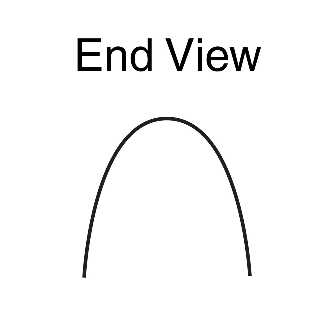 Kraft Tool BL140 3/8" x 1/2" Lightweight Concave Stone Beader