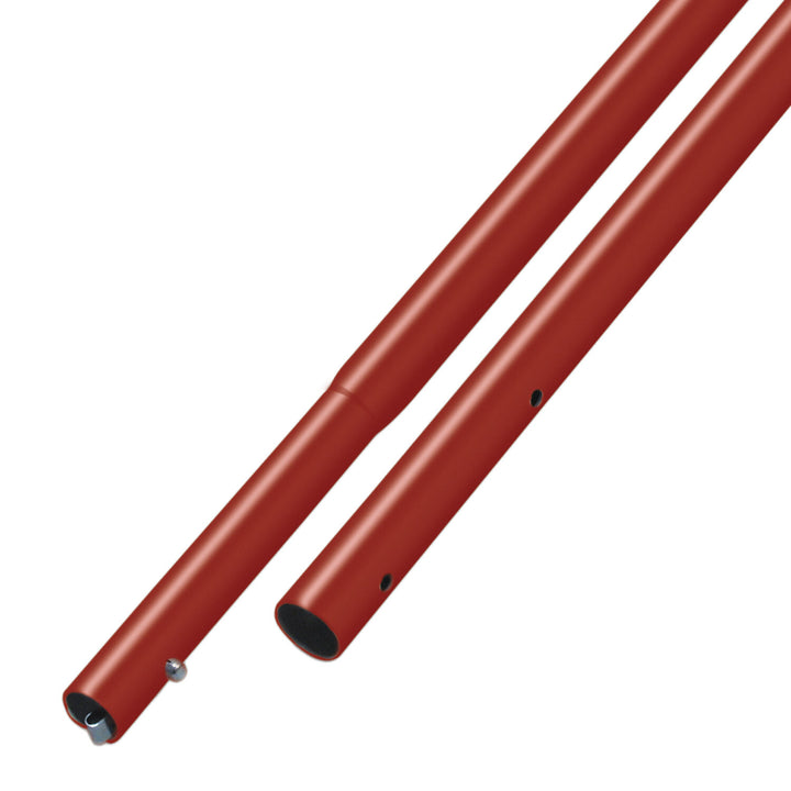 Kraft Tool CC336SRC 6' Red Powder Coated Swaged Button Handle - 1-3/8" Diameter