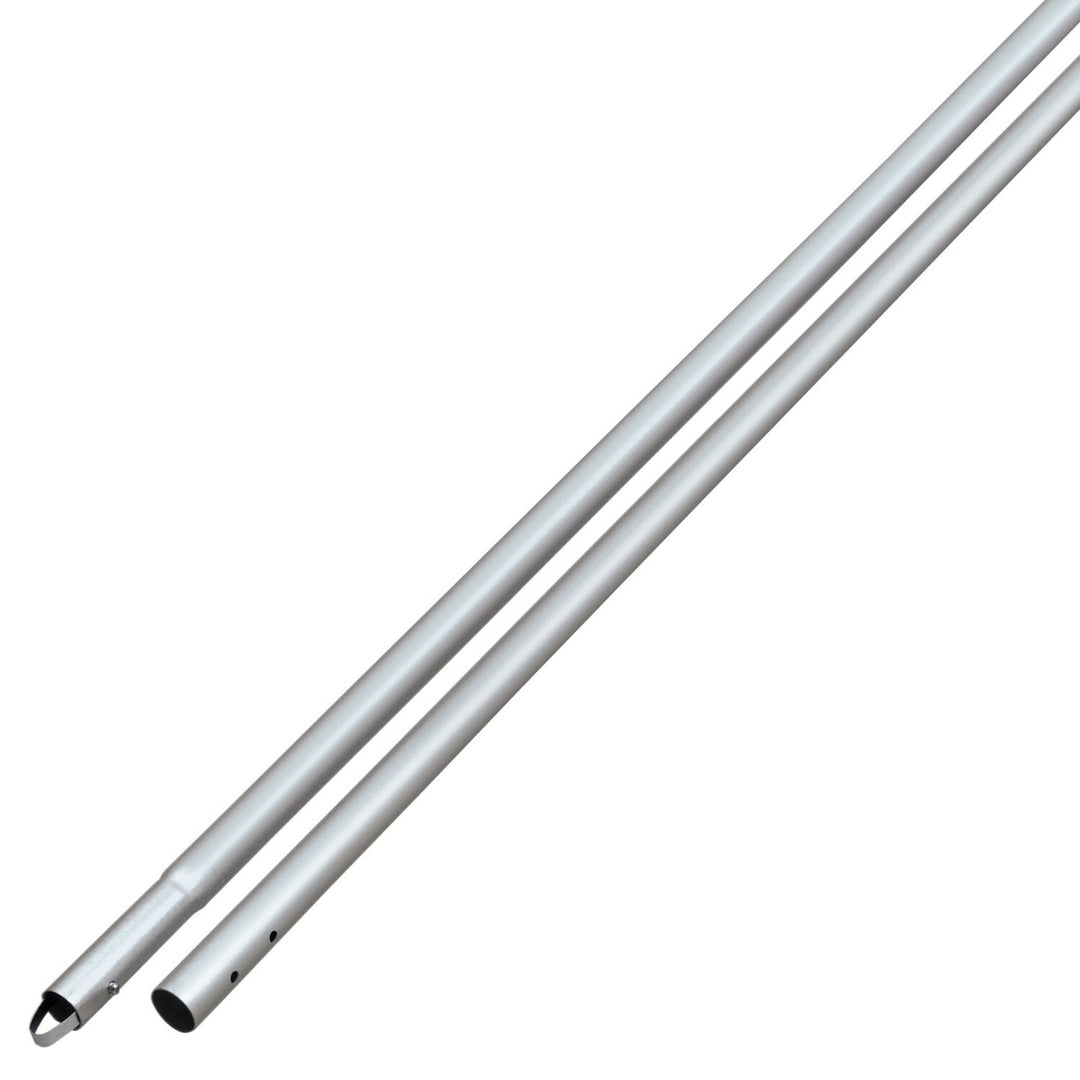 Kraft Tool CC291S 10' Anodized Aluminum Swaged Button Handle - 1-3/4" Diameter (Silver)