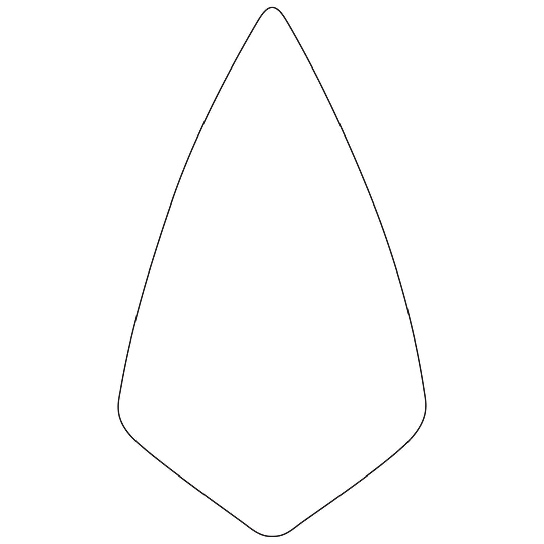 W.Rose RO321-10 1/2 10-1/2” Wide Heel Brick Trowel with Leather Handle