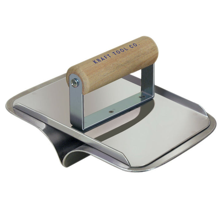 Kraft Tool CF660 6" x 6" 1-1/2"R 1-1/2"Bit Stainless Steel Deco Hand Groover with Wood Handle