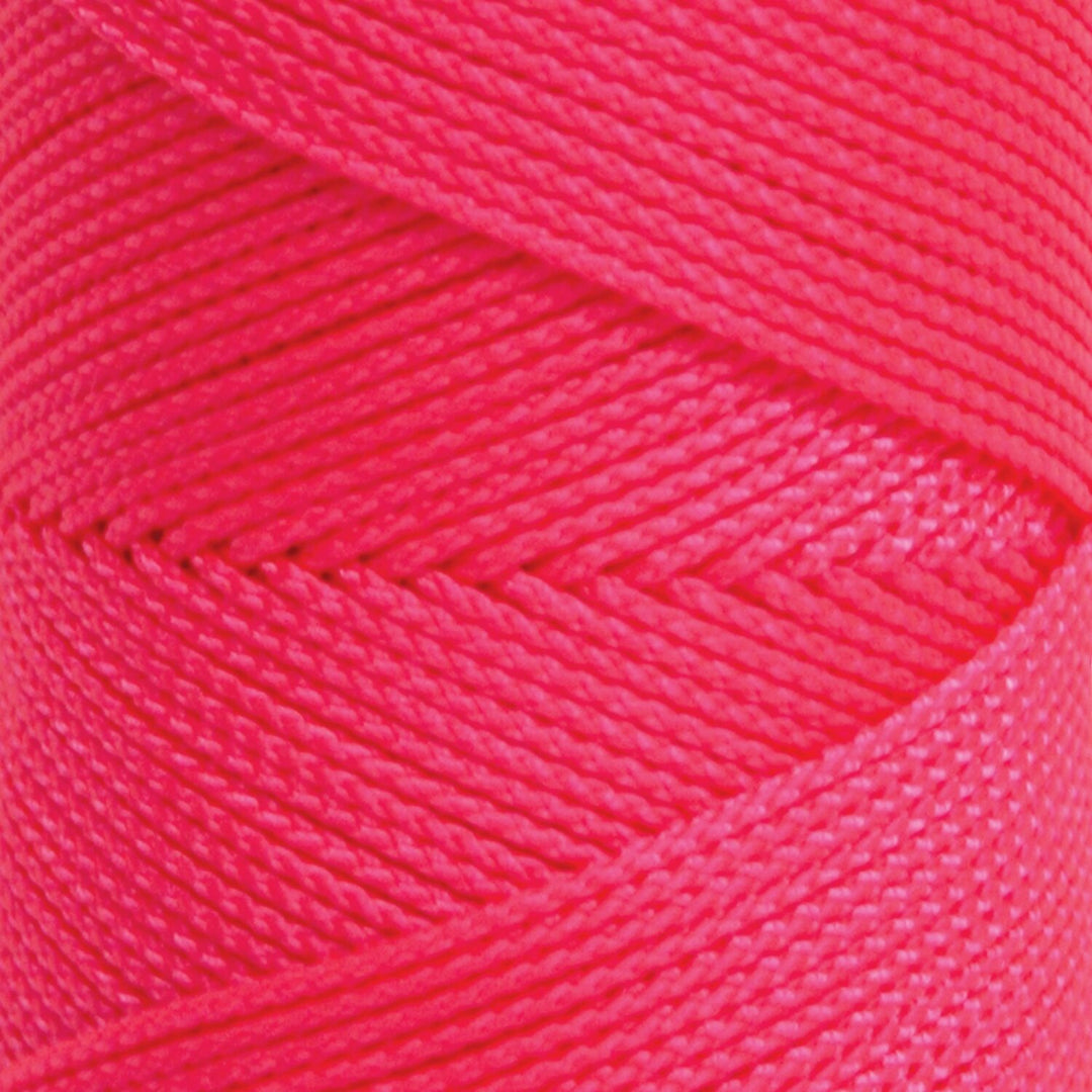 Kraft Tool BC355 Fluorescent Pink Braided Nylon Mason's Line - 500' Tube