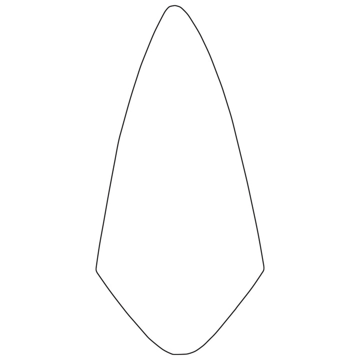 W.Rose RO50W 7” Brick Weight Large Tang Pointing Trowel with Wood Handle