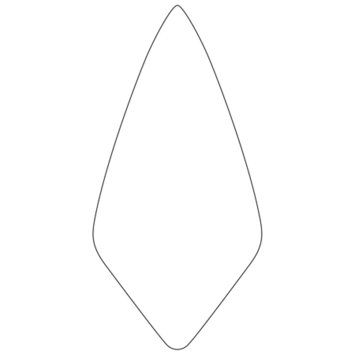 W.Rose RO116-9 1/2K 9-1/2" Narrow London Brick Trowel with Cork Handle