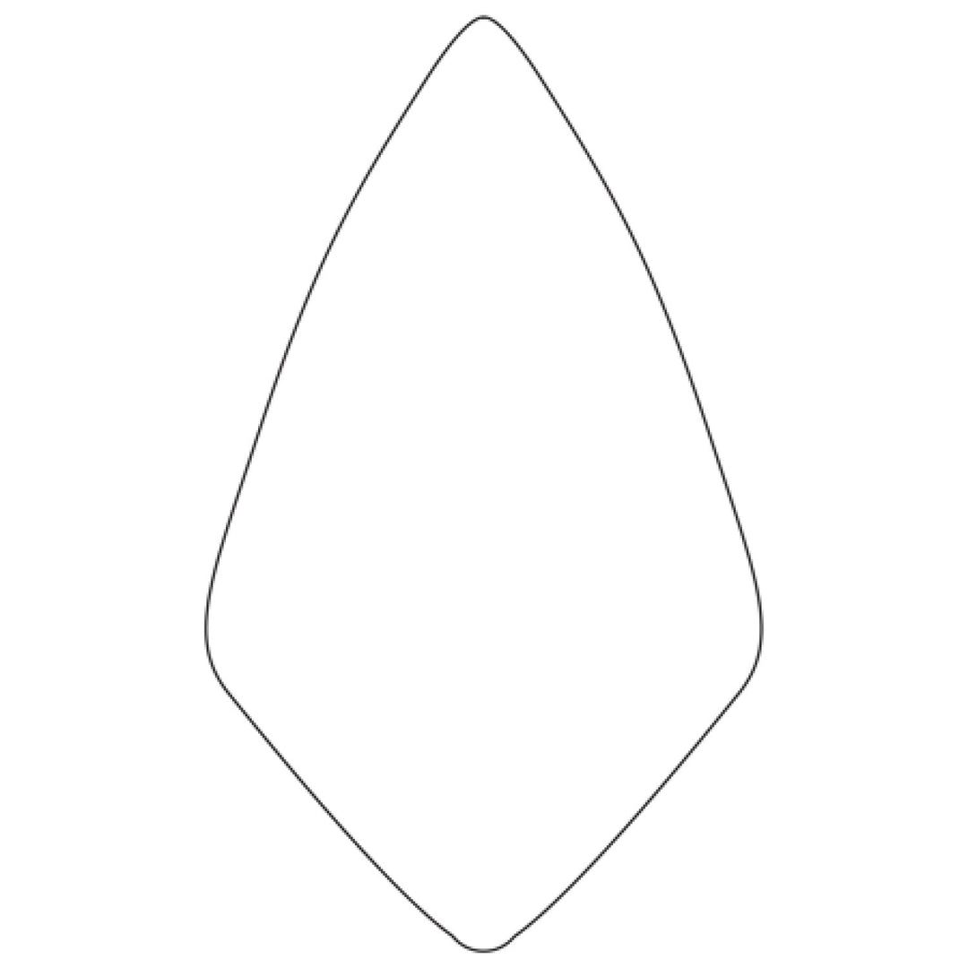 W.Rose RO1412-10 10” Wide London Brick Trowel with Plastic Handle