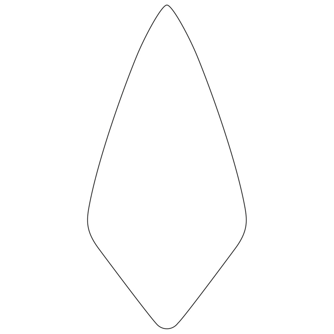 W.Rose RO116-13LSH 13" Limber Narrow London Brick Trowel with ProForm Soft Grip Handle